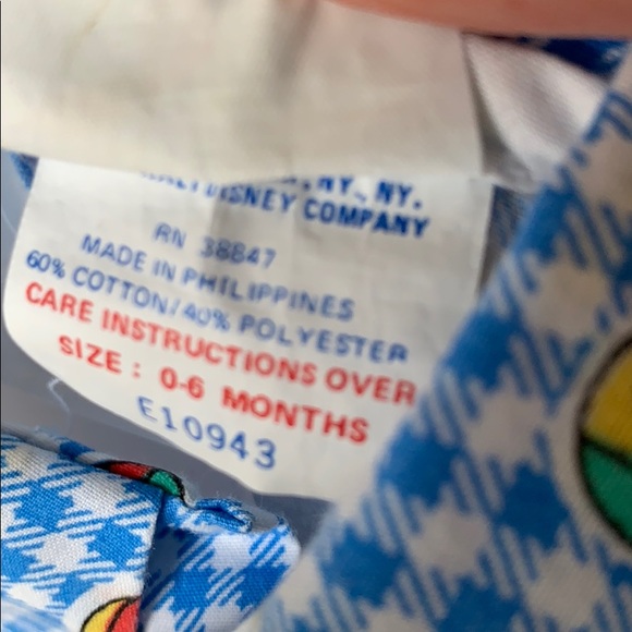 Vintage Disney Babies Shirt & plastic pants - Picture 11 of 14